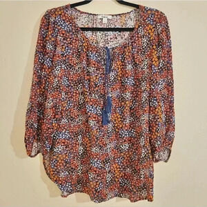 Bar III Floral Blouse